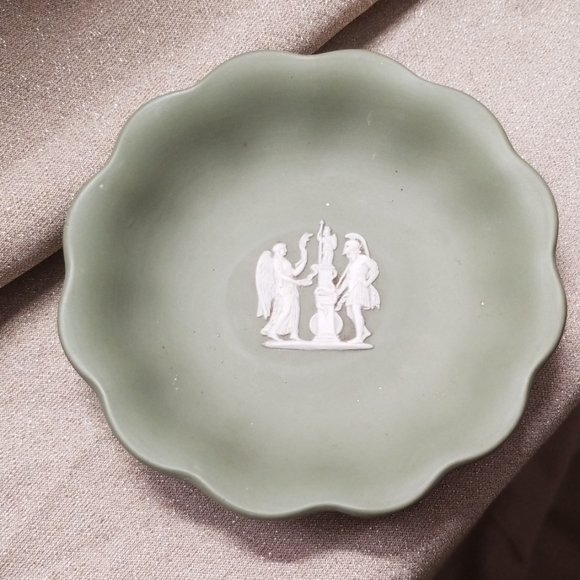 Wedgwood Other - Wedgwood Jasperware Green Trinket Dish Wedgwood Other - Wedgwood Jasperware Green Trinket Dish